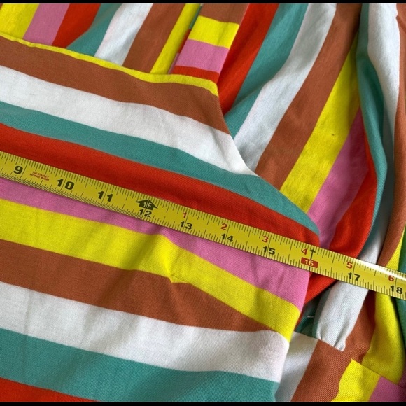 JCrew Rainbow Striped Tiered Maxi Dreas - Picture 7 of 8